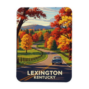 Herfst in Lexington Kentucky Briefkaart Magneet