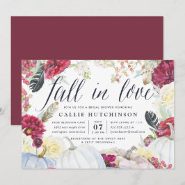 Herfst in Liefde | Autumn Bridal Shower Invitation Kaart