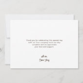 Herfst in liefde Baby shower dank u kaart (Achterkant)