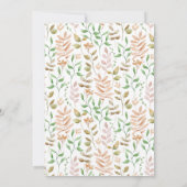 Herfst in Liefde Baby shower Kaart (Achterkant)