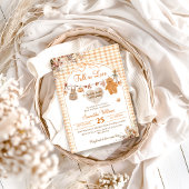 Herfst in Liefde Bloemen Bow Modern Herfst Baby sh Kaart