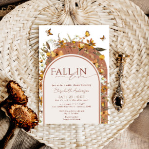 Herfst In Liefde Bohemian Terracotta Wildflower Br Kaart