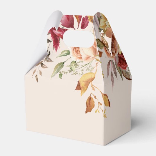 Herfst in liefde bruiloft gunst doos, herfst bruil bedankdoosjes (Achterkant)