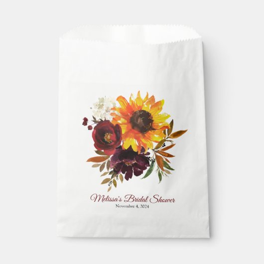 Herfst in Liefde Favor Bag Bedankzakje (Voorkant)