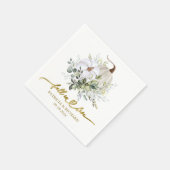 Herfst in liefde groen pompoen servet (Hoek)