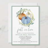 Herfst in liefde Herfst bruids doucheuitnodiging Kaart (Voorkant)