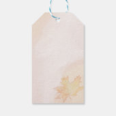 Herfst in liefde herfst gebladerte zonnebloem brui cadeaulabel (Achterkant)