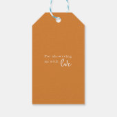 Herfst in liefde Herfst kleine teddybeer pompoen Cadeaulabel (Achterkant)