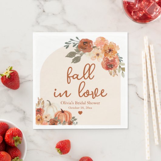 Herfst in liefde herfst pompoen Boho Vrijgezellenf Servet (Insitu)