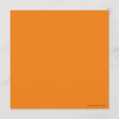 Herfst in Liefde Herfst Pompoen Trouwdiner Lunch Menu (Achterkant)