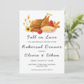 herfst in liefde herfst repetitie dineruitnodiging kaart (Staand voorkant)