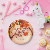 HERFST IN LIEFDE Herfst Vrijgezellenfeest Elke Eve Papieren Bordje (Feest)