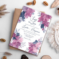 Herfst in liefde herfstbladeren marineblauw mauve