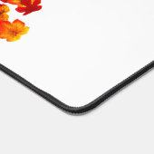 Herfst in liefde kleurrijke bladeren herfst rustie bureaumat (Hoek)