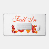 Herfst in liefde kleurrijke bladeren herfst rustie bureaumat (Keyboard & Muis)