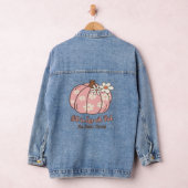 Herfst In Liefde Met Roze Herfst Kleding Denim Jacket (Hangar)