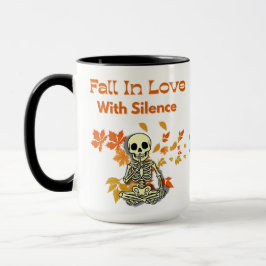 Herfst in liefde met stilte - Skeleton Mok