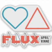 "Herfst in liefde met verandering" Vinyl Sticker (Voorkant)