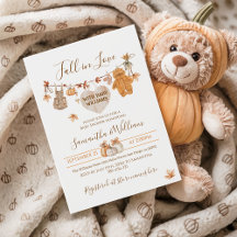 Herfst in liefde Minimal Modern Neutral Baby showe