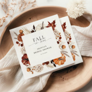 Herfst in liefde neutraal pompoen Lijst Servet