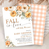 Herfst in Liefde Pompoen Baby shower Genderneutraa Kaart