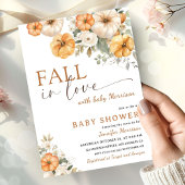 Herfst in Liefde Pompoen Baby shower Genderneutraa Kaart