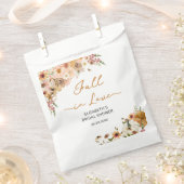 Herfst in Liefde Pompoen met Bloemen Vrijgezellenf Bedankzakje (Geknipt)