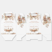 Herfst in liefde Pompoen Wildflower hart Baby show Bedankdoosjes (Ongevouwen)