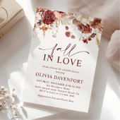 Herfst in Liefde Rustieke Herfst Bloemen Vrijgezel Kaart