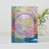 Herfst in Liefde Uitnodiging (Staand voorkant)