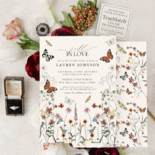Herfst in liefde vlinders boho Vrijgezellenfeest Kaart