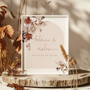 Herfst in liefdesadvies en wensen voor Passen getr Poster