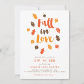 Herfst in liefdesherfst leest Sip & See Kaart (Voorkant)