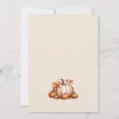 Herfst in Love Baby shower Invitation Kaart (Achterkant)