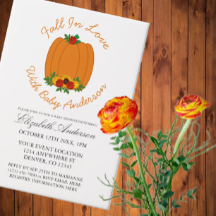Herfst in Love Baby shower Vellum Uitnodigingen
