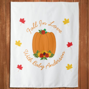 Herfst in Love Baby shower Wandkleed