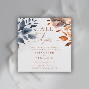 Herfst in Love Botanical Duo verlaat verlovingsfee Kaart
