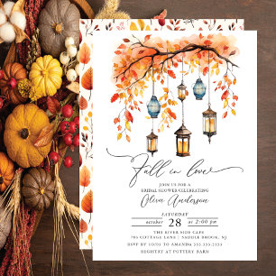 Herfst in Love Bridal Shower Kaart