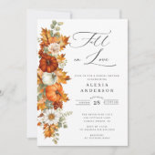 Herfst in Love Bridal Shower Kaart (Voorkant)