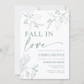 Herfst in Love Bridal Shower Uitnodiging (Voorkant)