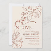 Herfst in Love Bridal Shower Uitnodiging (Voorkant)