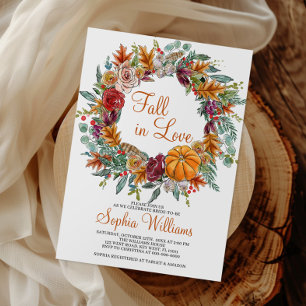 Herfst in Love Bridal Shower Uitnodiging