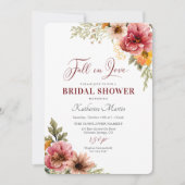 Herfst in Love Bridal Shower-uitnodiging Kaart (Voorkant)