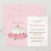 Herfst in Love Chic Autumn Pumpkin Vrijgezellenfee Kaart (Voorkant / Achterkant)