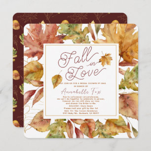 Herfst in Love Fall Leaves Vrijgezellenfeest by Ma Kaart