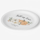 Herfst in Love Floral Pumpkin Paper Bord (Gekanteld)