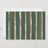 Herfst in Love Greenery Gold Pumpkin Vrijgezellenf Kaart (Achterkant)