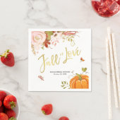 Herfst in Love Napkins Bridal Herfst Baby shower Servet (Insitu)