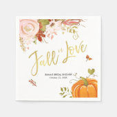 Herfst in Love Napkins Bridal Herfst Baby shower Servet (Voorkant)