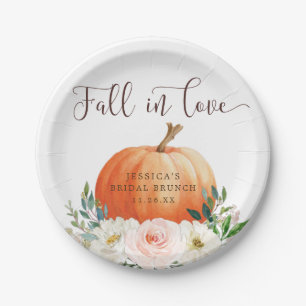 Herfst in Love Pumpkin Rustic Paper Bord